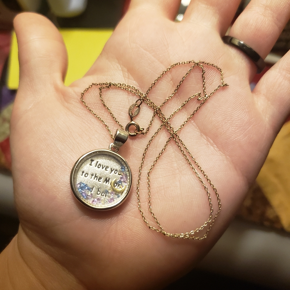 Love you to the moon and back necklace